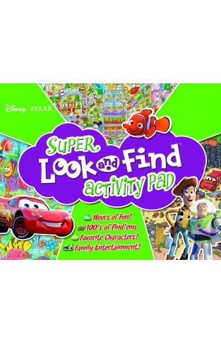 Disney Pixar Look and Find Activity Pad with Stickers